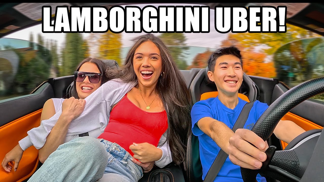 Picking Up UBER Riders In A Lamborghini!