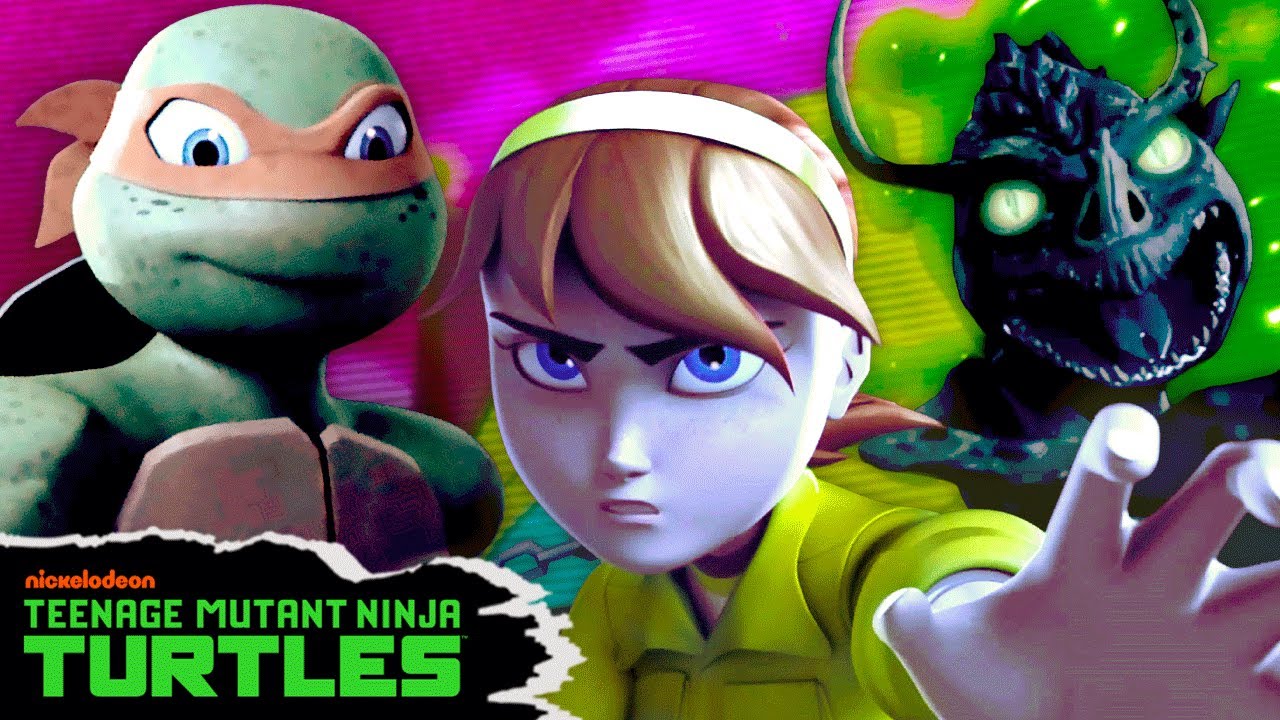 Ninja Turtles Stop an Alien Virus Invasion! 🛸 w/ April & Casey | Full Scene | TMNT