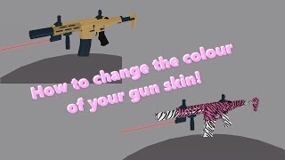 How To Change The Colour Of Your Gun Skin Phantom Forces