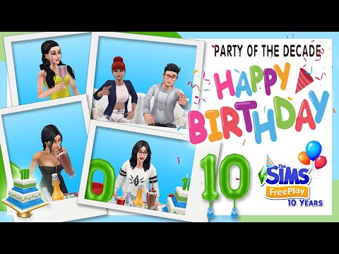 Sims Freeplay | 10th Birthday Party | Party Of The Decade