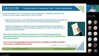 Introduction to the Practical Functional Assessment