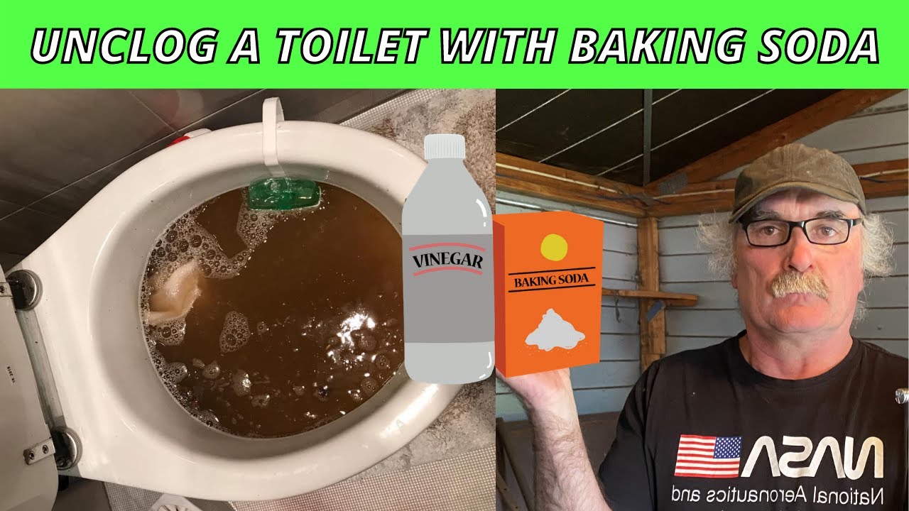 How To Unclog A Toilet With Baking Soda - YouTube