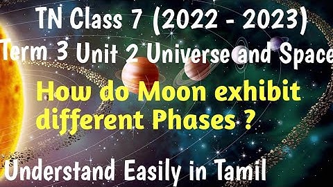 Why do Moon exhibit Phases ?| Class 7 Science Term 3 Unit 2 @deepikasciencecorner