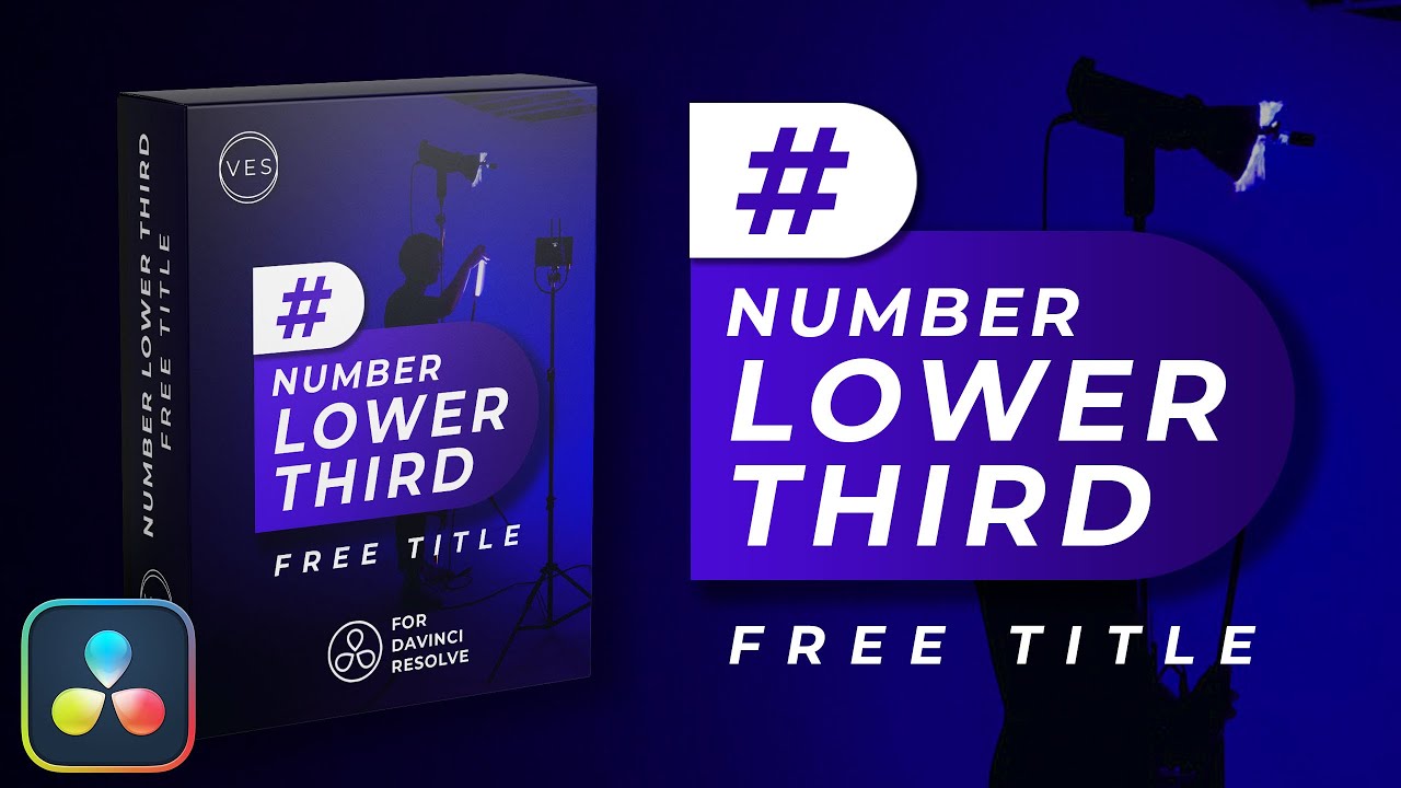 Free Number Lower Third for Davinci Resolve - YouTube