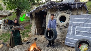 Hard days in the mountains | Life in a hut and struggle for survival 🗻🔥