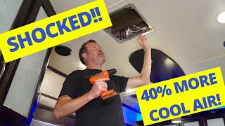 RV A/C Fix! (40% MORE COOL AIR!!) Simple RV Upgrade Pays Off FOREVER!