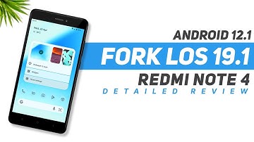 Fork Lineage OS 19.1 Based On Android 12.1 | Redmi Note 4 | Detailed Review