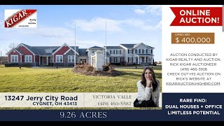 Online Auction!  Most Unique Property in Ohio! 2 homes in one!