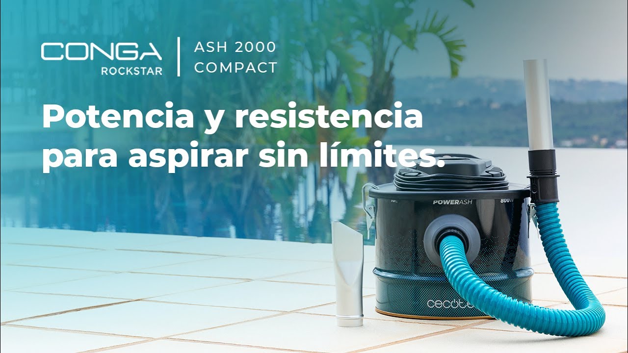 Aspirador de cenizas Conga Ash 2000 Compact compacto de 10 L y 800 W de  potencia 