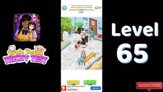 🧠 Brain Puzzle Tricky Test Level 65 Walkthrough | Brain Puzzle Tricky Test Solutionguruji