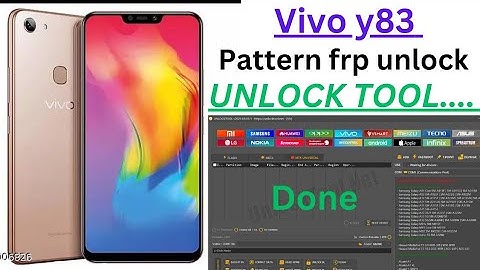 💫💫Vivo y83 pattern frp Remove Done || one Click || by-Unlock tool Done 100% 💥