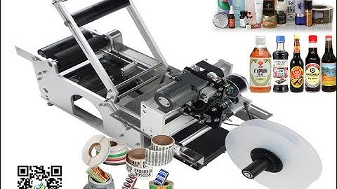 Semi automatic round jar labeling machines adhesive sticker manual label applicator machinery