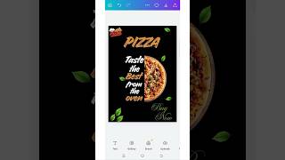 pizza poster ideas in Canva #ideas #post #knowledge #information #shorts #pizza