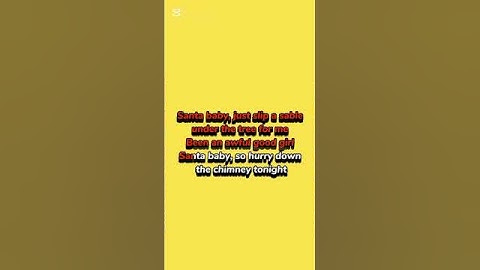 Thumbnail of Santa Baby - Kim Kardashian lyrics #shorts #lyrics #youtubeshorts #trending