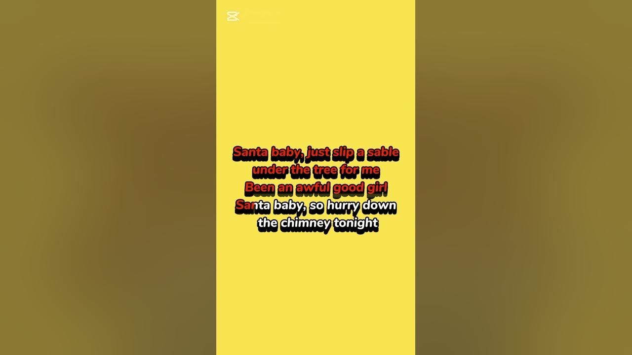 Santa Baby - Kim Kardashian lyrics #shorts #lyrics #youtubeshorts #trending