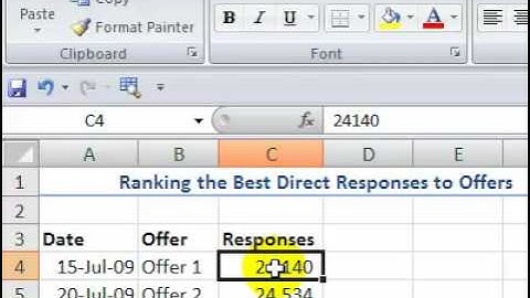 How to Create Data Visualizations in Excel 2007