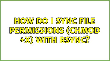 How do I sync file permissions (chmod +x) with rsync?