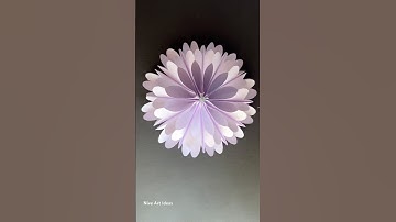 3D paper snowflake / how to make paper snowflakes #christmas #papercrafts #diy