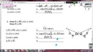 Unit 4 Day 3 Triangle Proofs and Overlapping Triangles