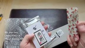 Pilot Custom 74 fountain pen unboxing.