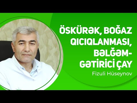 Öskürək, Boğaz qıcıqlanması, Bəlğəmgətirici çay | Fizuli Hüseynov