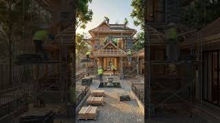 70 years old house renovation.#architecture#home#timelapse #asmr #interiordesign #ai#backyard#house