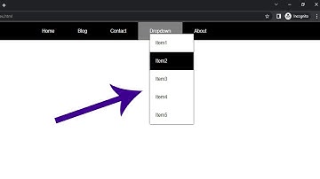 Create a Dropdown Menu Using Only HTML and CSS