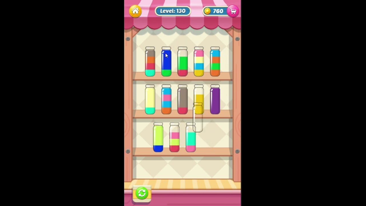 Water sort Puzzle level 130 (play on Facebook)