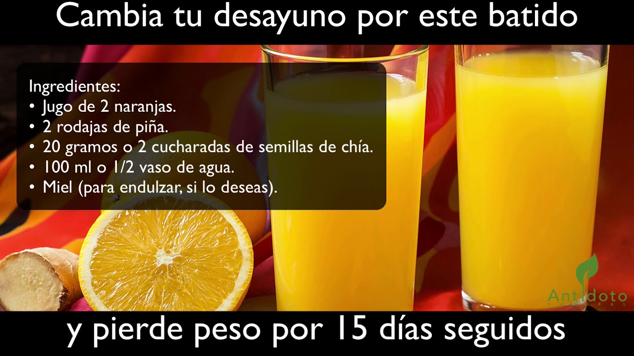 remedios naturales para la artritis Cambia tu desayuno por este batido y pierde peso por 15 días seguidos