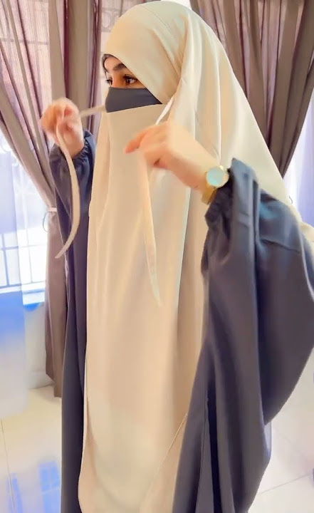 Khimar Tutorial By HubbeMariam #jilbab #fashion #khimar