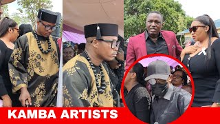 KAMBA GOSPEL ARTISTS ARRIVING IN KITUI AT THE BURIAL OF 3 FAMILY MEMBERS  PASSED AWAY TOGETHER