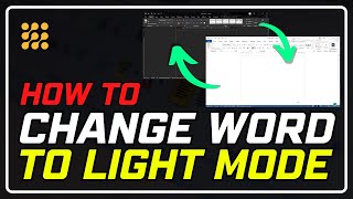 How To Change To Word Light Mode ? | Switch to Light Mode in Microsoft Word - Step-by-Step Tutorial!