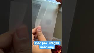 Apple ipad pro 3rd gen unboxing. #apple #ipad #unboxingvideo #technology #techreview