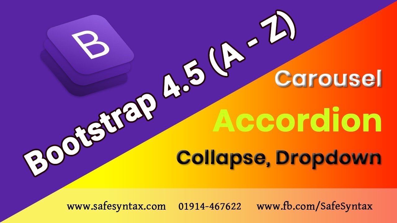 Slider Options Collapse Accordion Bootstrap 4.5 (A to Z) 6 YouTube