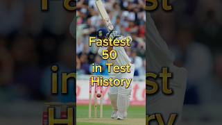 Top 10 fastest 50 in Test cricket history #shorts #cricket #top10 screenshot 2