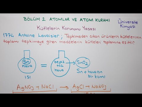 Genel Kimya 1-Bölüm 2-Atomlar ve Atom Kuramı-Kütlelerin Korunumu Yasası (YENİ)