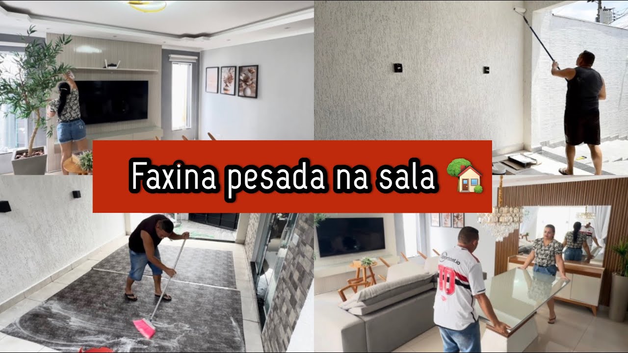 APLICAMOS GRAFIATO NA GARAGEM/ FAXINA PESADA NA SALA ♥️