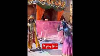 Radha Krishna cute Holi Scene || Sumellika #holispecial #holifestival #holi #viral #shortvideo