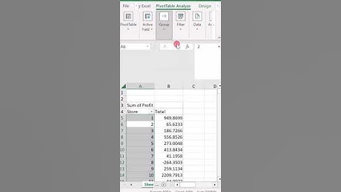 GROUP NUMBERS IN PIVOT TABLE #viral #shortvideo #subscribe #shorts #short #youtubeshorts #video #tip