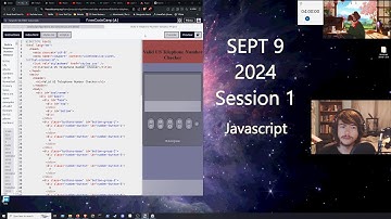 freeCodeCamp - Pt22 JavaScript Algorithms and Data Structures | Sept 9 24 Study Session 1
