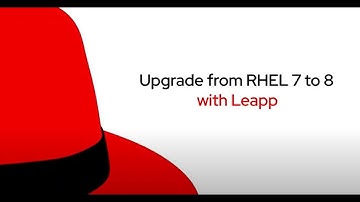 Upgrade from Red Hat Enterprise Linux 7 to 8 with Leapp