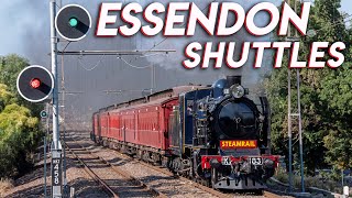 Double VR K Classes POWER to Essendon! (Steamrail&#39;s Essendon Shuttles) | K183, K190