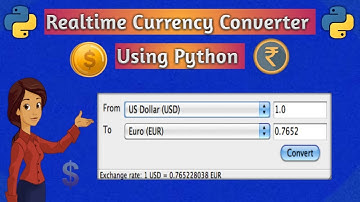 Currency Converter using Python | Realtime currency converter | Python