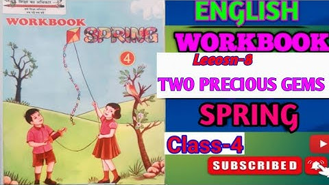 Lesson-8 Two Precious Gems 💎 Workbook Class-4 #education #viralvideo #motivation #class 