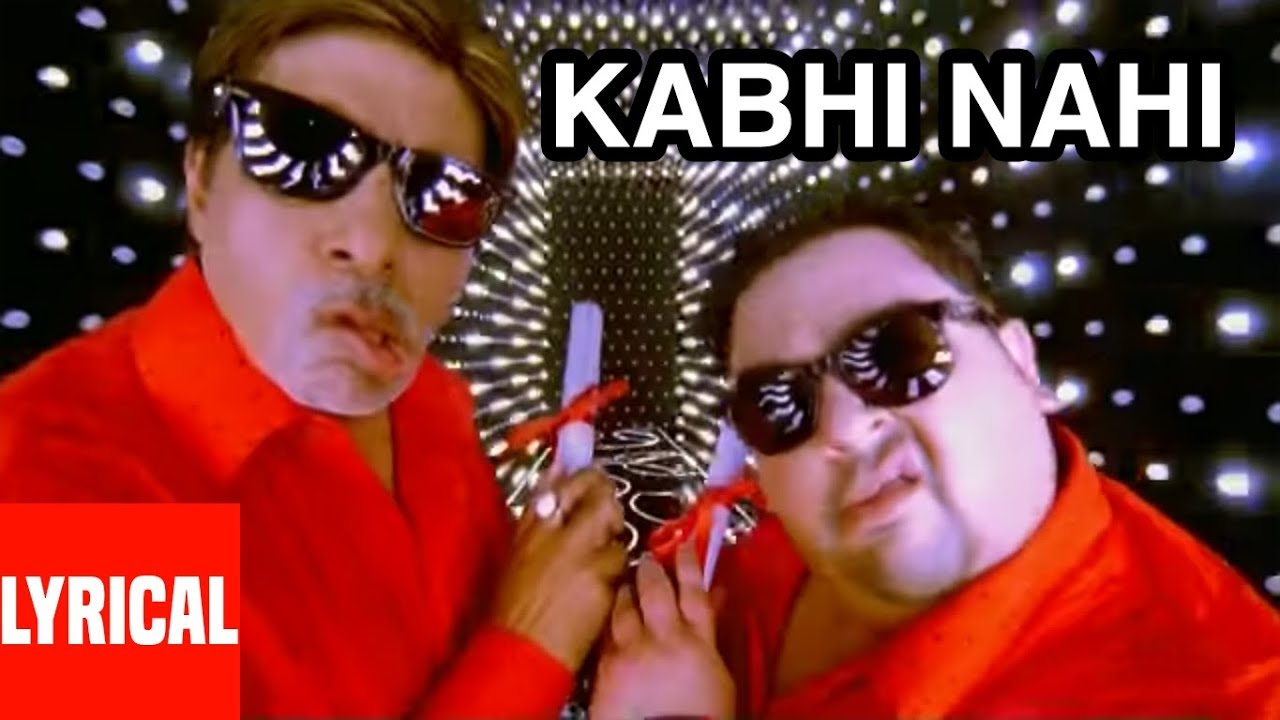 Lyrical Video Kabhi Nahee Super Hit Album  Tera Chehra  Adnan Sami Amitabh Bachchan