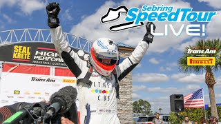 Sebring SpeedTour LIVE - TA/XGT/SGT/GT Feature Race from Sebring