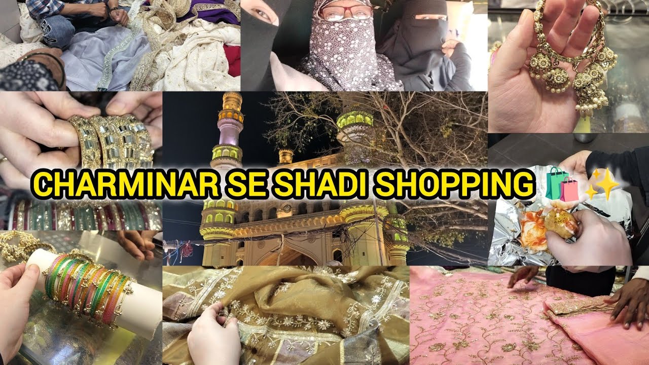 Charminar Lad Bazar Shopping Vlog 🛍️ | Gharare Ka Material & Bangles Shopping ✨ | Hyderabad Vlog