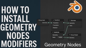 Blender 4.5 - How To Install Custom Geometry Node Modifiers