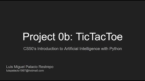 Project 0b: TicTacToe - CS50