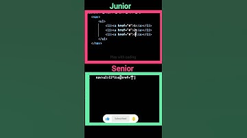 HTML Emmet code Junior 🤓 vs senior 😎 programmer 💀#htmlcss #emmet #coding #programming